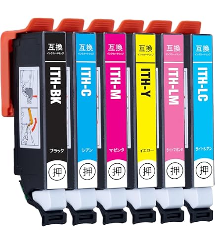 Amazon.co.jp: ITH6CL (BK/C/M/Y/LC/LM)【イチョウ】6色セット